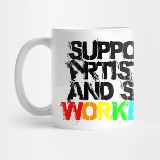 Support Artists and Sex Workers (white LGBTQIA+ edition) Mug